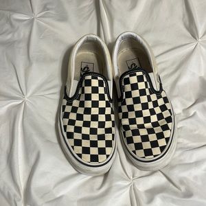 Black and white checkered vans